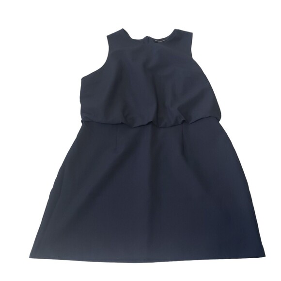 Banana Republic Dress Sculpted Blousant-Waist Mini Size 16 Petite Navy Blue New - Picture 1 of 16